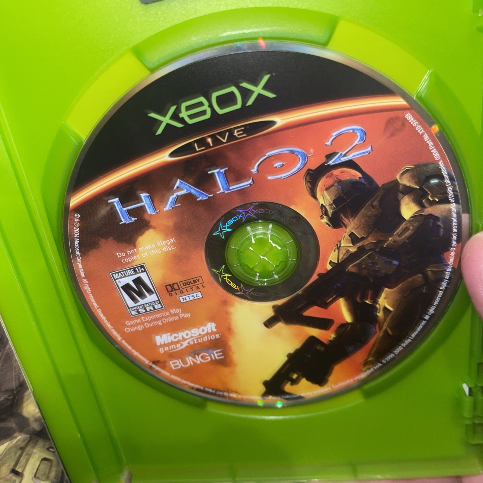Halo 2 (Xbox, 2004) No Manual Water Dmg Cover Art – Game Tested Free Shipping