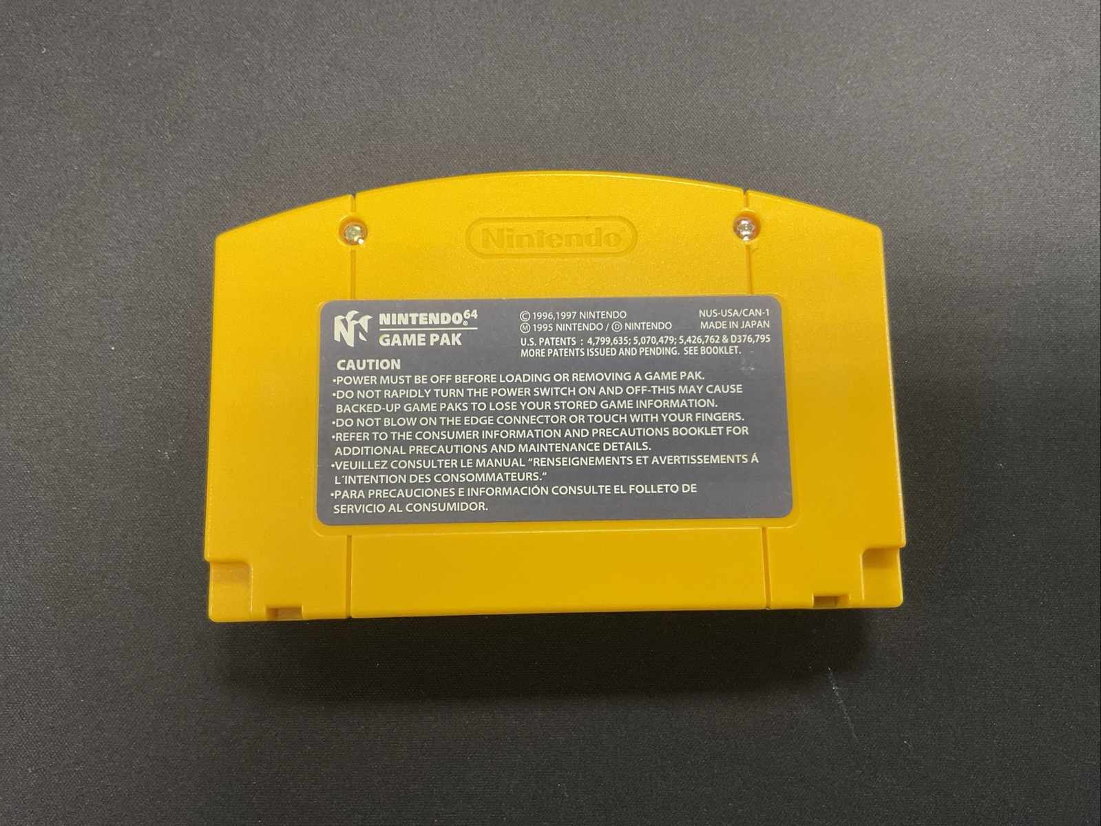 Nintendo’s Donkey Kong 64 Video Game Cartridge for the N64 Console