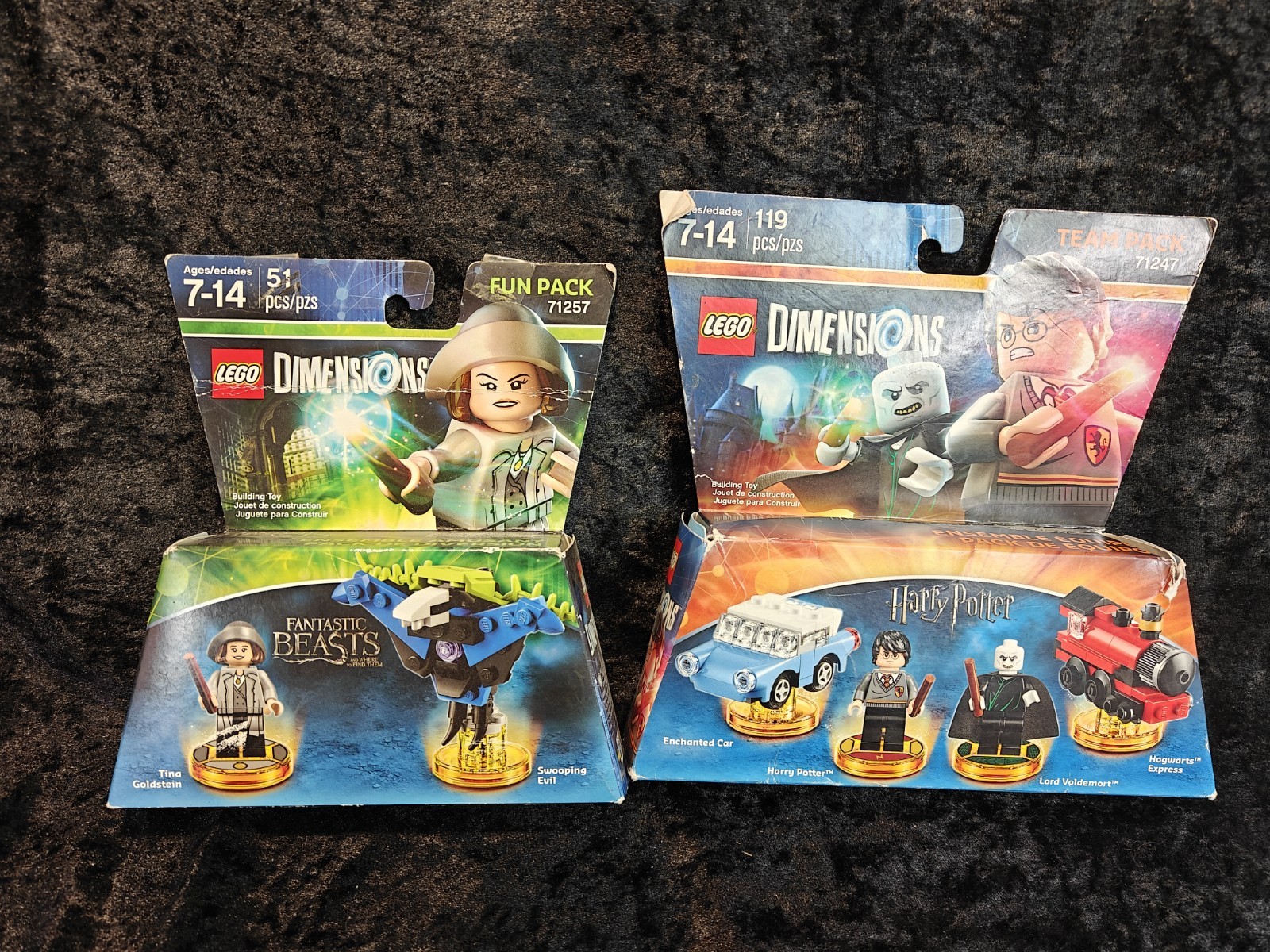 Lego Dimensions 71247 71257 Harry Potter Fantastic Beasts Damaged Boxes