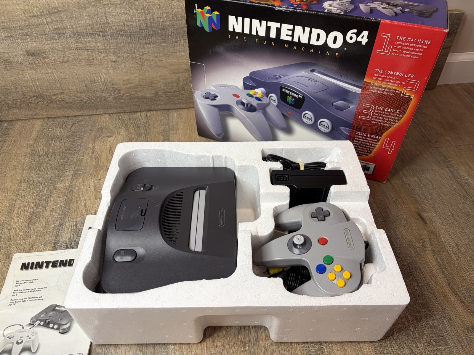 Original Nintendo 64 N64 Console System CIB Complete In Box Authentic OEM GOOD!