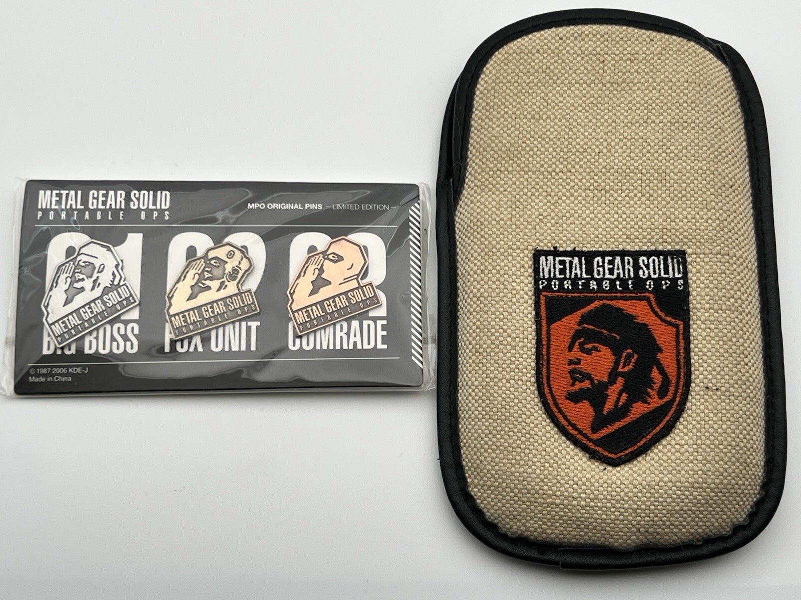 Sony PSP-1000 Metal Gear Solid Pouch W/ Pins Only