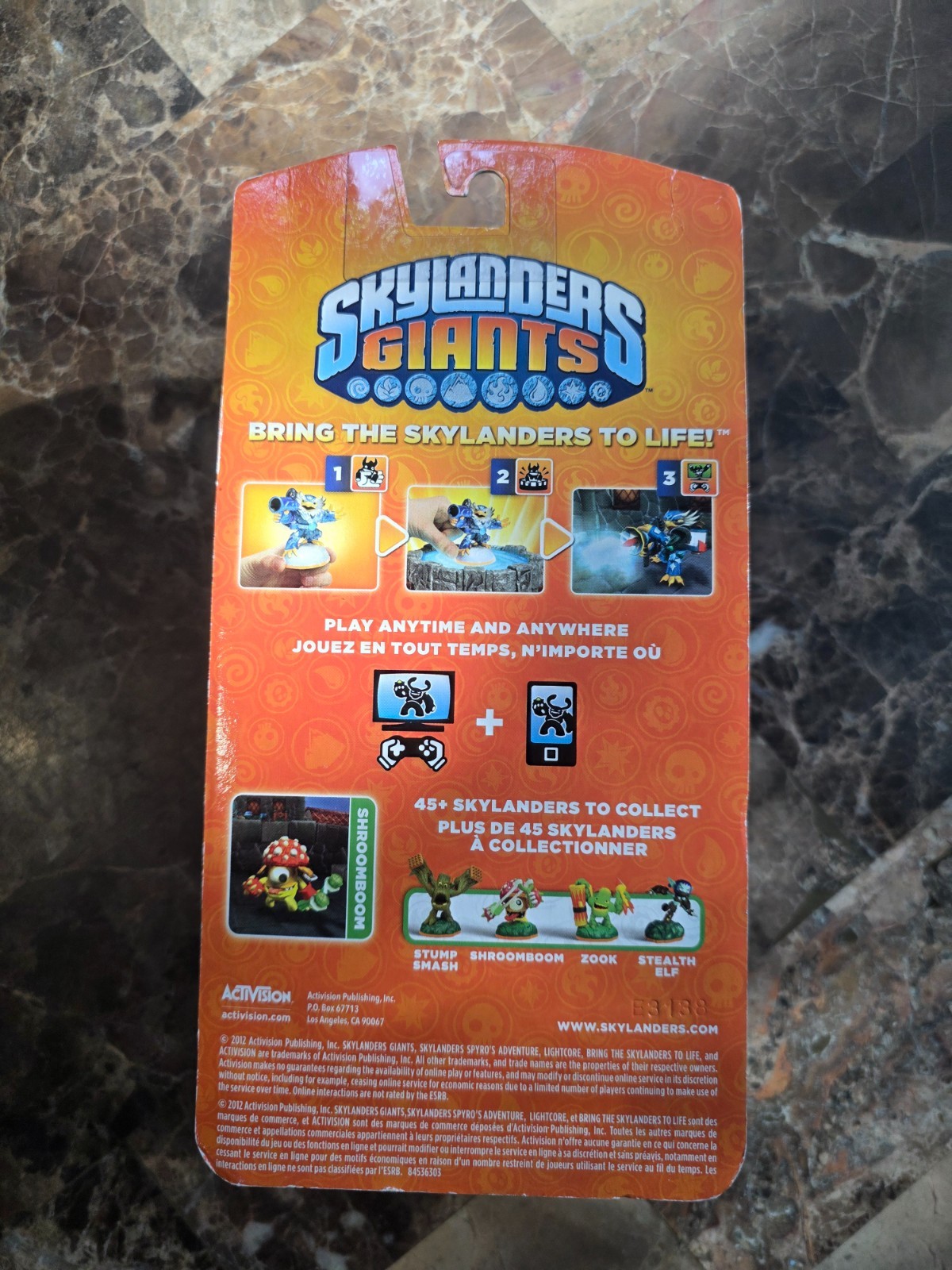 2012 Skylanders Giants Shroomboom Metallic Green Figure + Sheep Wreck Island