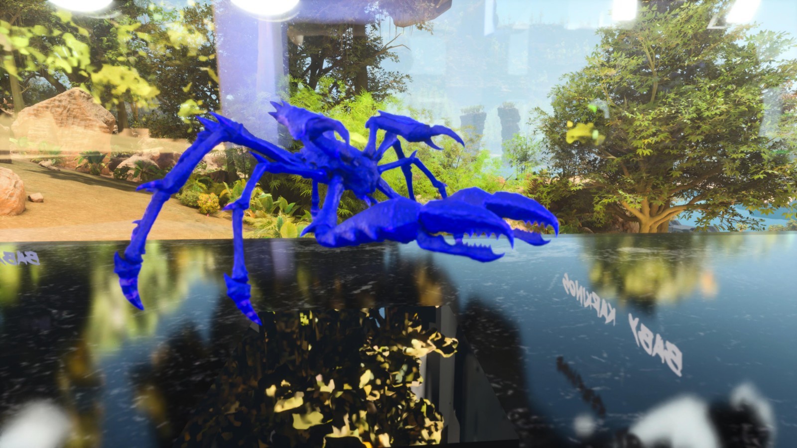 ARK ASCENDED PVE OFFICIAL PAIR BABY KARKINOS BLUE 25K HP 2.5K WEIGHT 513 MELEE