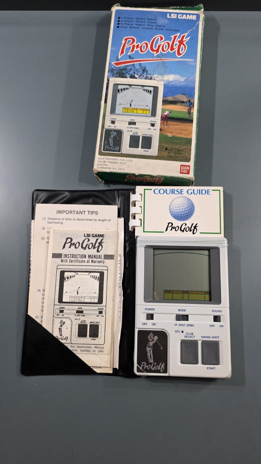 Vintage Bandai LSI Pro Golf Handheld Electronic Game 1984