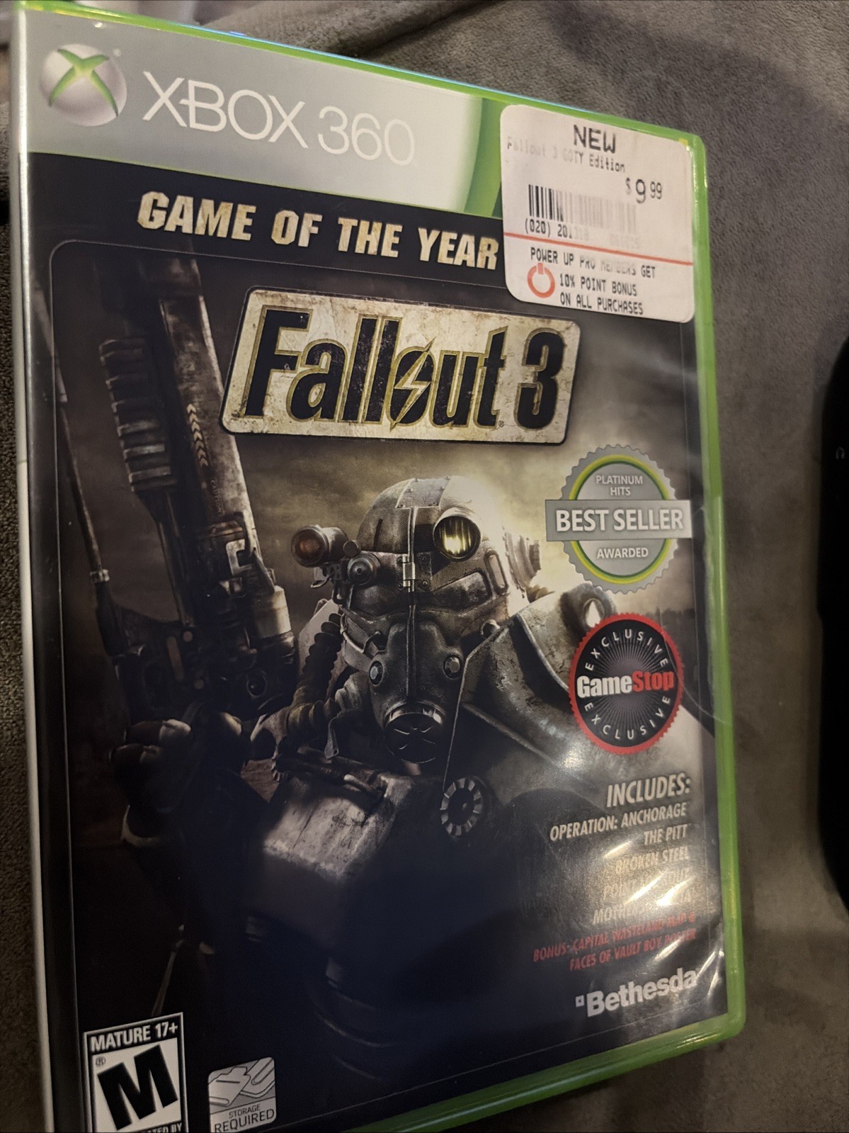 Fallout 3 Game of the Year Edition (Xbox 360, 2009) GameStop Exclusive New