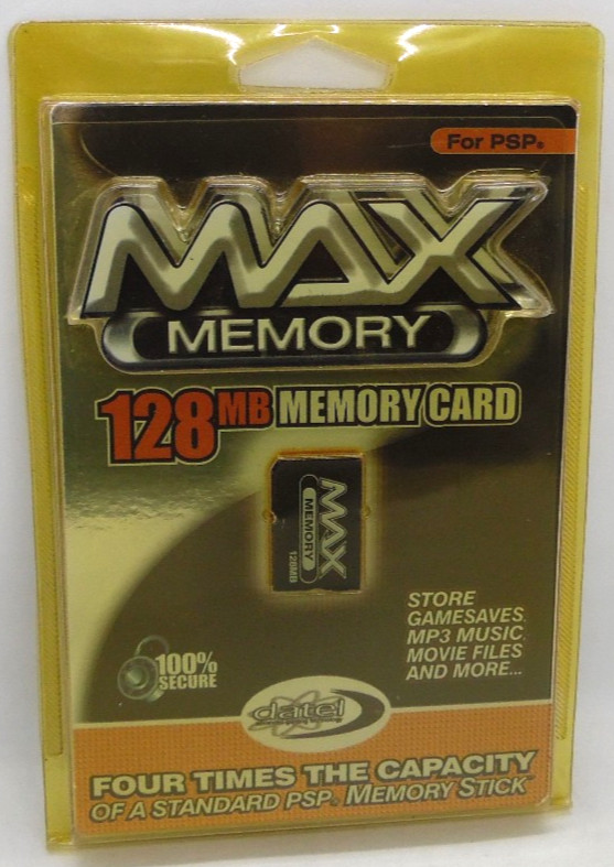 Max Memory PSP 128MB Memory Card Playstation Portable Pro Duo
