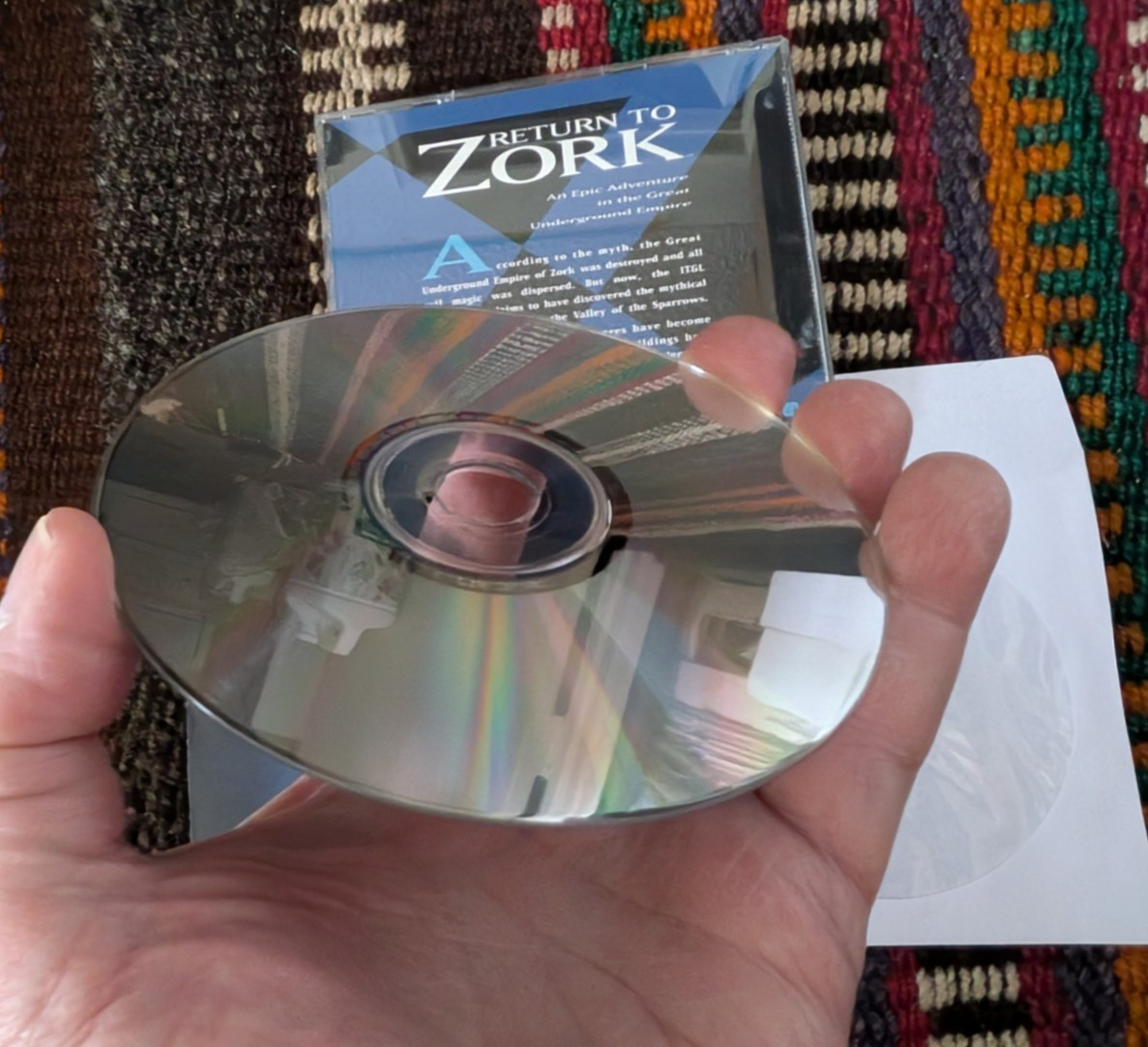 Vtg DOS Video Game RETURN TO ZORK 1993 Infocom NM Cond FREE Shipping