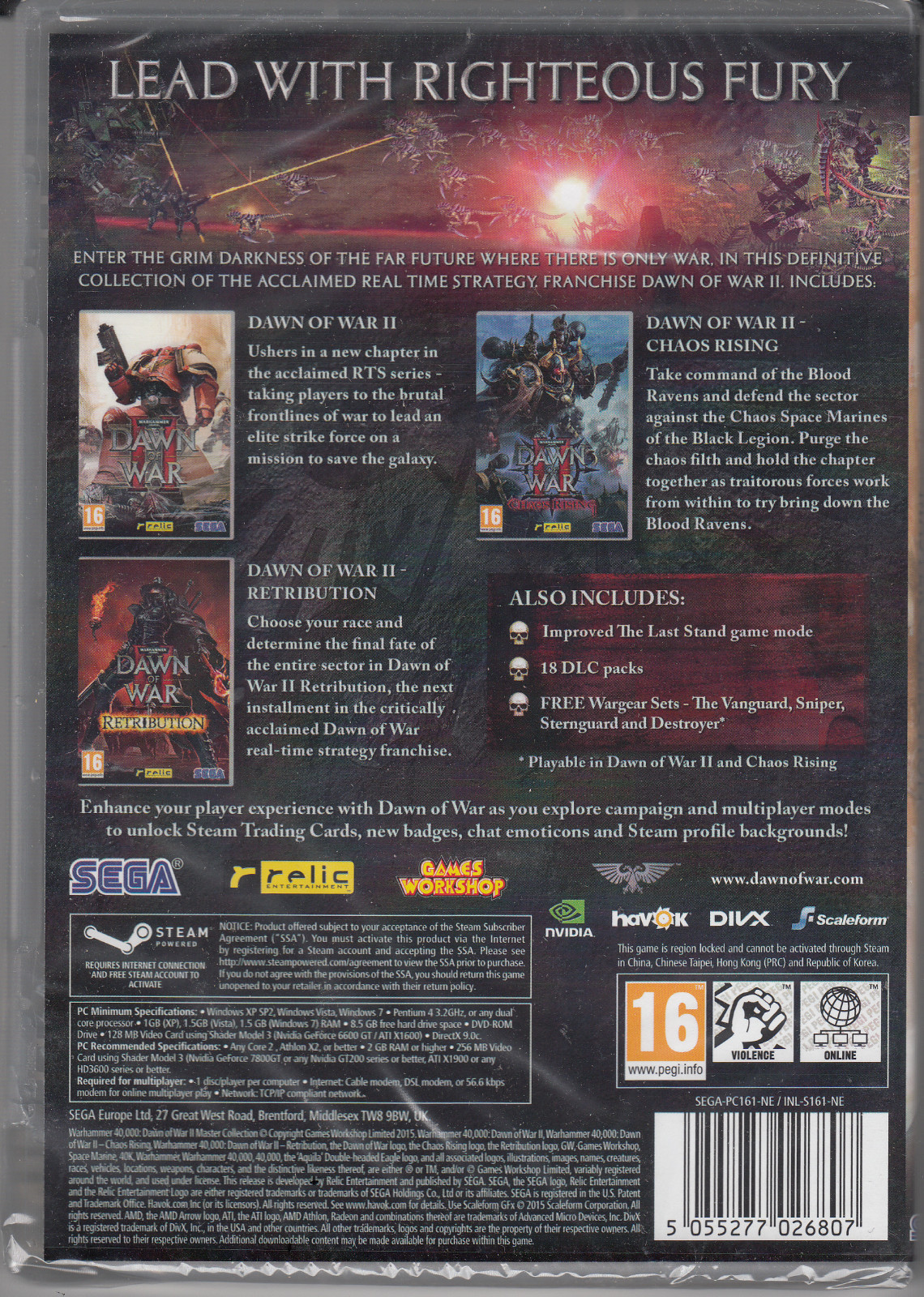 Warhammer 40,000 Dawn of War II 2 Master Collection Brand New Factory Sealed