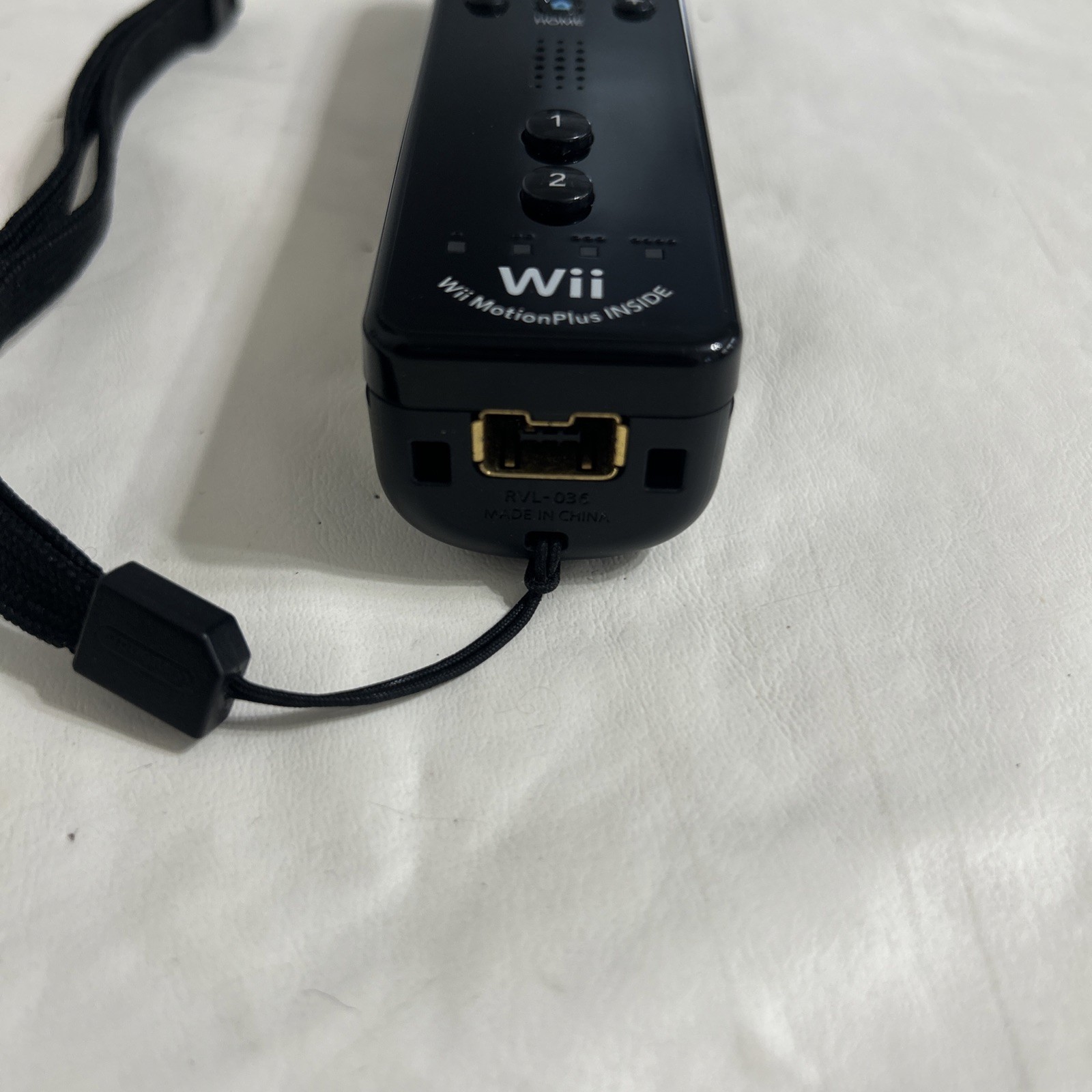 Nintendo Wii Remote Black Built In MotionPlus Controller RVL-036 WORKS