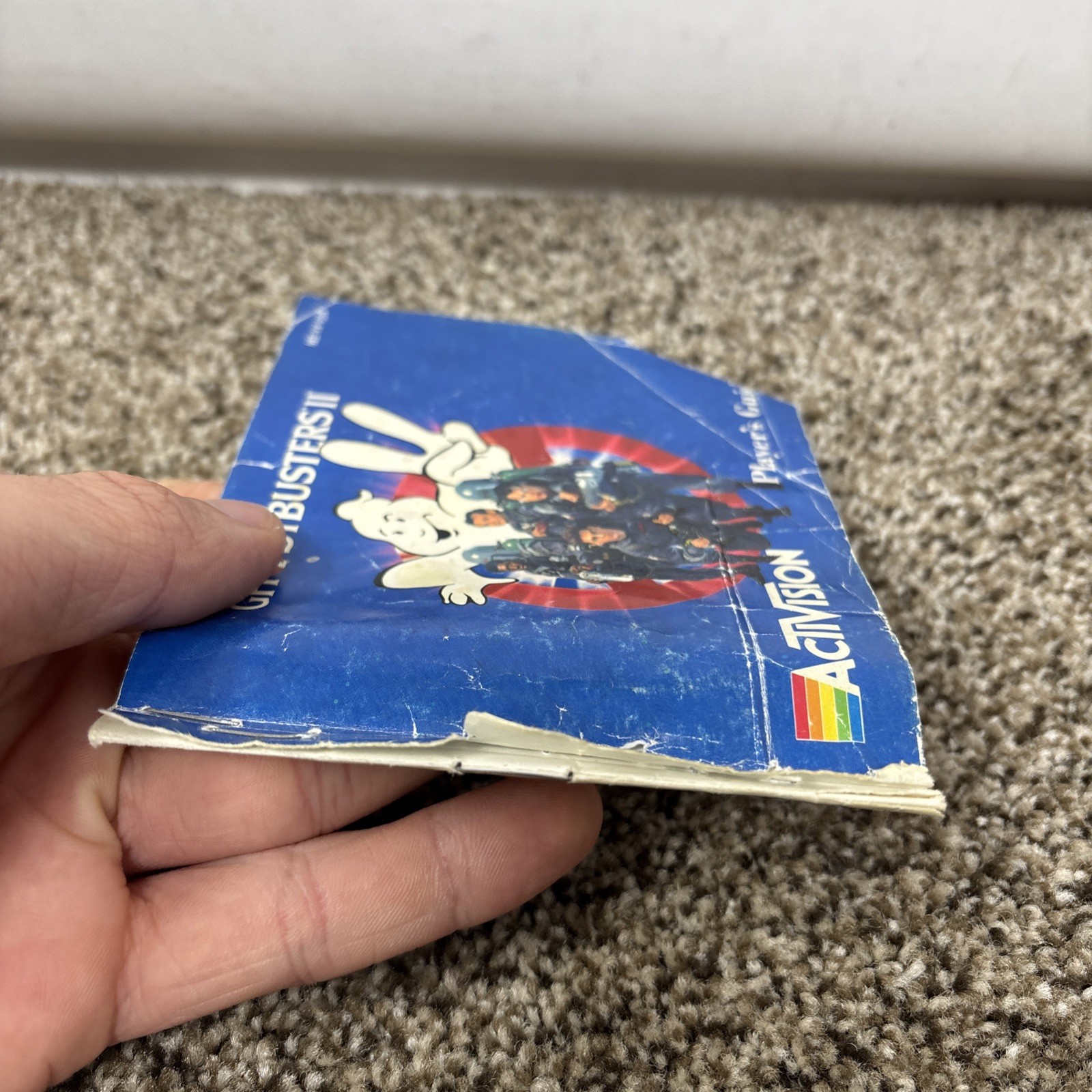 ROUGH!!!!!!! COMPLETE Ghostbusters II Nintendo Classic NES Game w/ Box & Manual