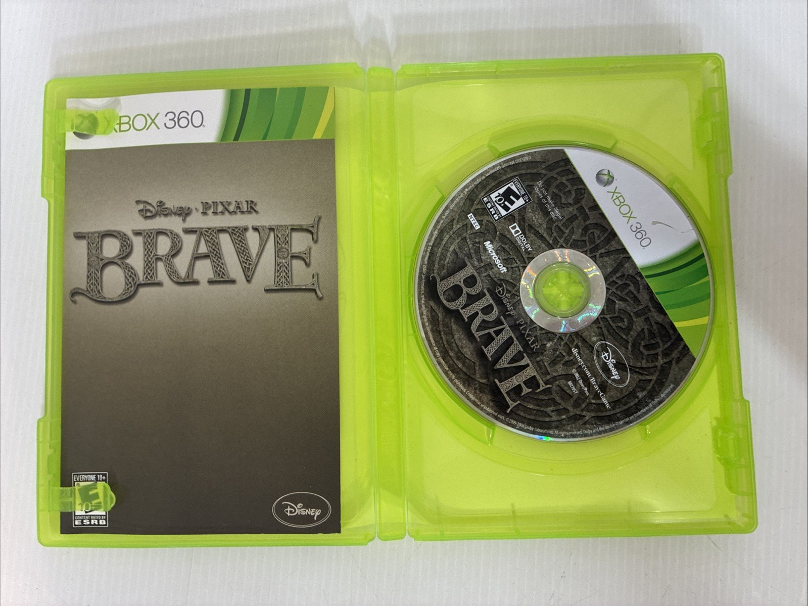 Brave Disney Pixar Xbox 360 Video Game Better With Kinect Rated E10+ NTSC