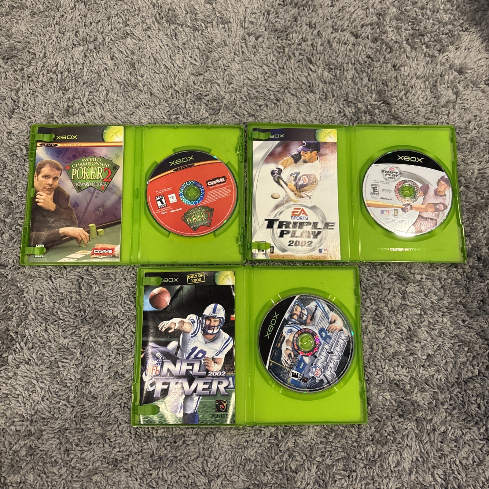 Lot of 15 Original XBOX Mixed Game Sports & Casino Bundle – Complete – Untested