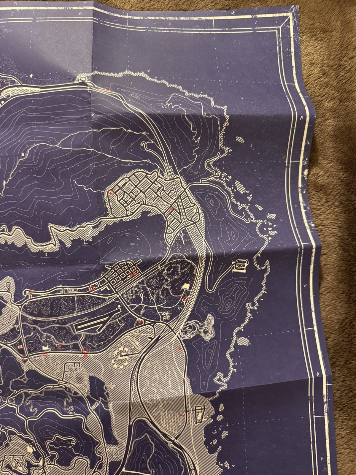 PRISTINE condition GTA V blueprint, Los Santos Map. UV map