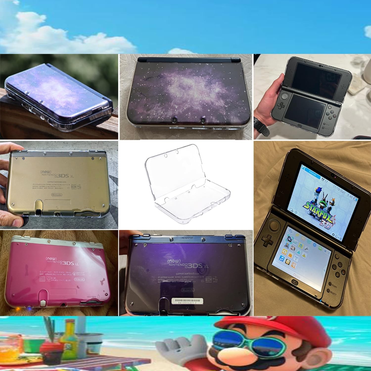 3DS XL Case – Ultra Clear Crystal Transparent Hard Shell Protective Case Cover..