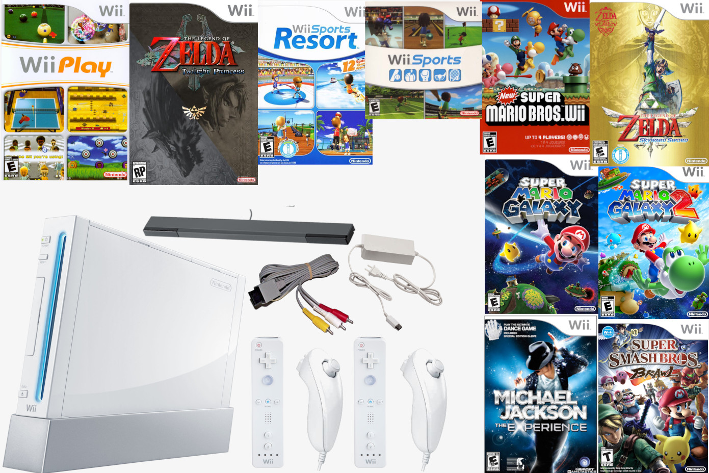 Discounted – Authentic Nintendo Wii Console + Pick Game + Gamecube compatible