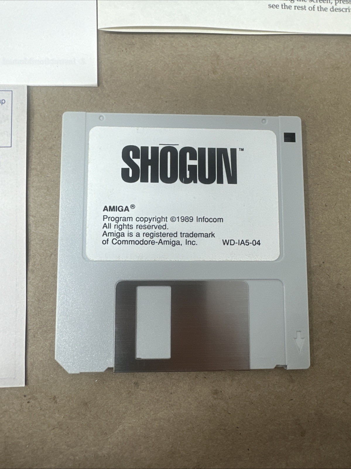 James Clavell’s Shogun Infocom Vintage Amiga PC Adventure Game