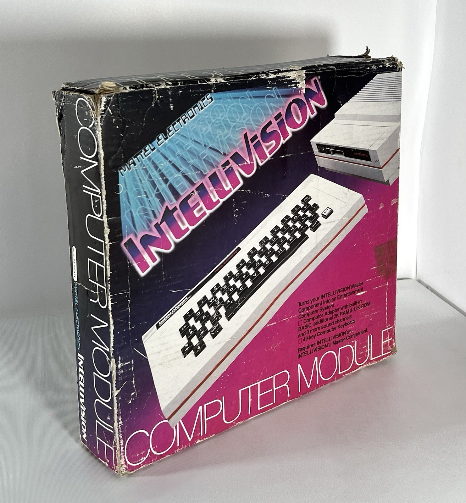 Vintage 1983 Mattel Intellivision Computer Adaptor Module With Box AS IS