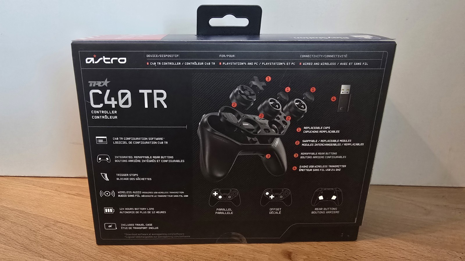 Astro C40 TR Controller Black for PS4 & PC Wired/Wireless Rechargeable
