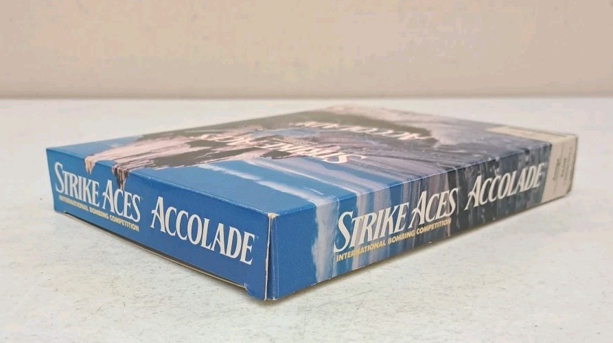 VTG Amiga CPU Game-Accolade Strike Aces-IBM-Two Disks