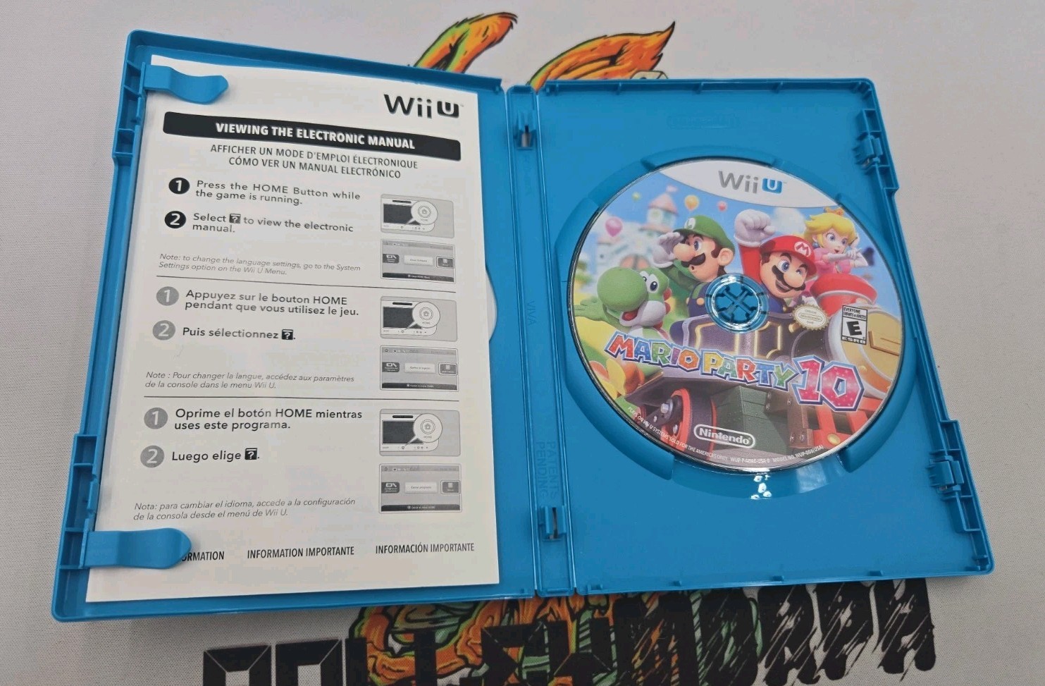 Nintendo Mario Party 10 Nintendo Wii U Game Disc w/ Case Manual ESRB