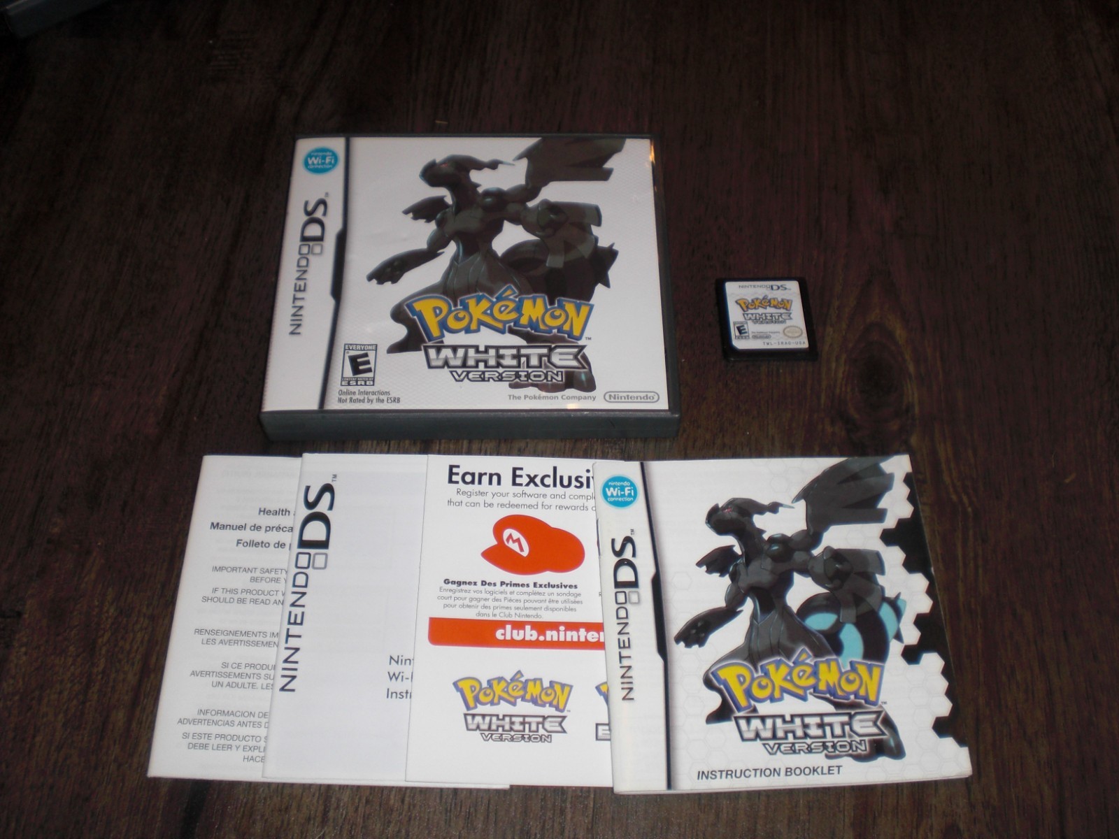 Pokemon White Version 1 AUTHENTIC GENUINE Nintendo DS 3DS XL COMPLETE CIB 3