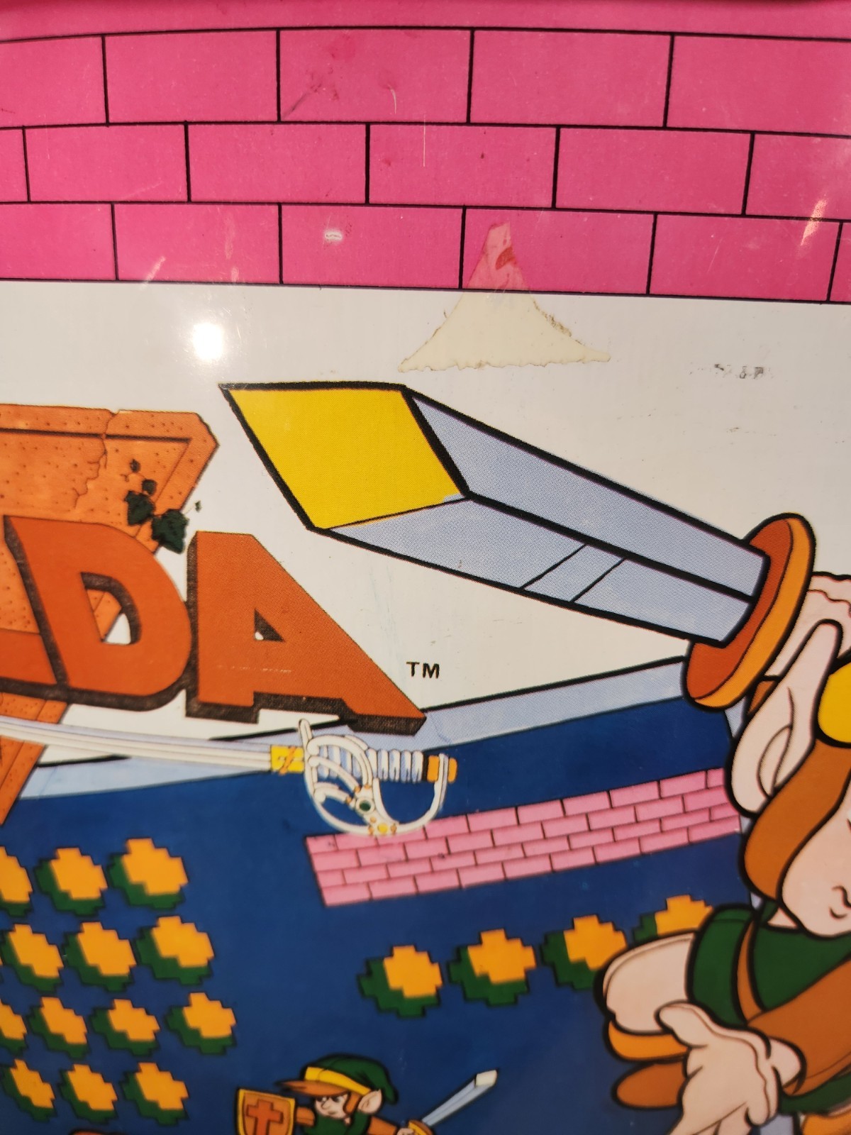 Vintage Rare 1988 Nintendo Legend of Zelda Metal Garbage / Collectible Trash Can