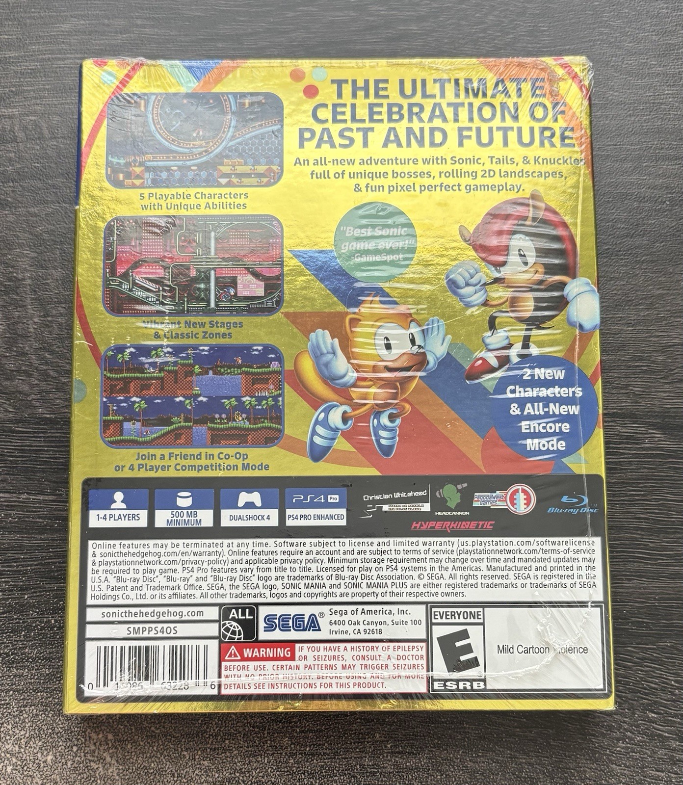 Sonic Mania Plus (Sony PlayStation 4) Brand New, Still Sealed – Seal Has Damage