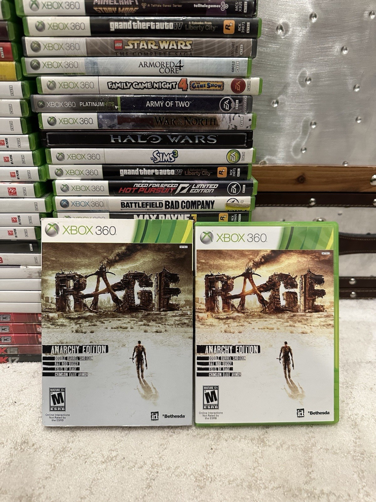 Rage (Microsoft Xbox 360, 2011) Complete CIB Tested w Slip Cover
