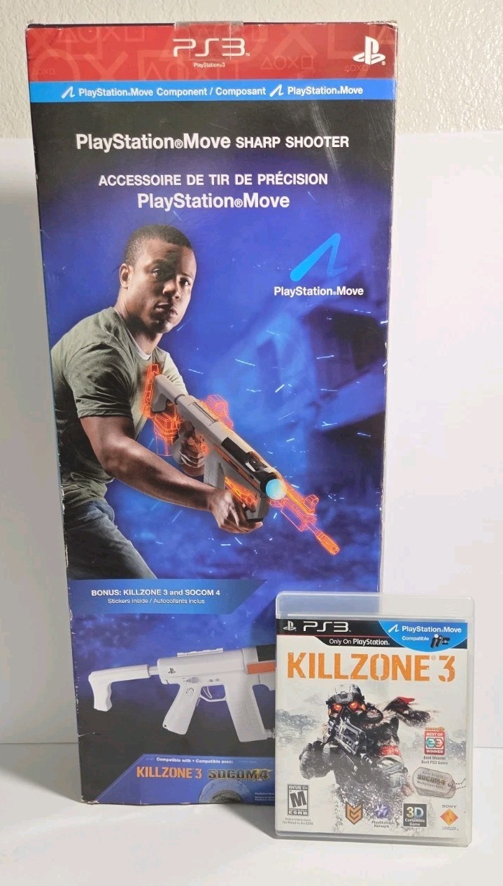 New Sony PlayStation Move Sharp Shooter for PlayStation 3 PS3 Gun Killzone 3