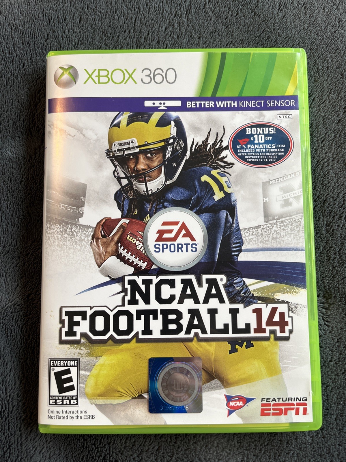 NCAA Football 14 Fanatics Bonus – CIB, Tested – (Microsoft Xbox 360, 2013)