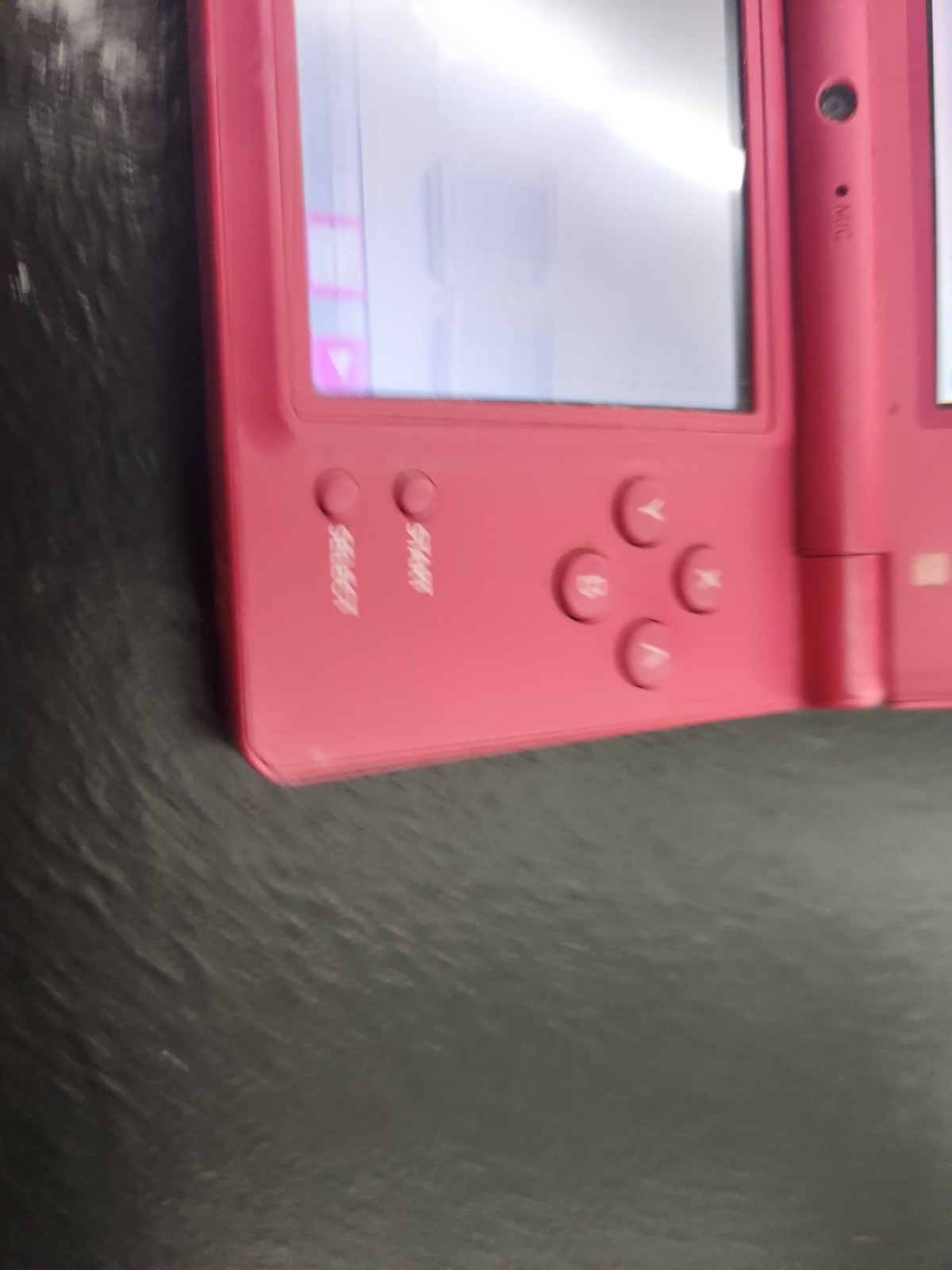 As-Is Nintendo DSi Pink Powers On LCD BLEED Good Shell Hinge