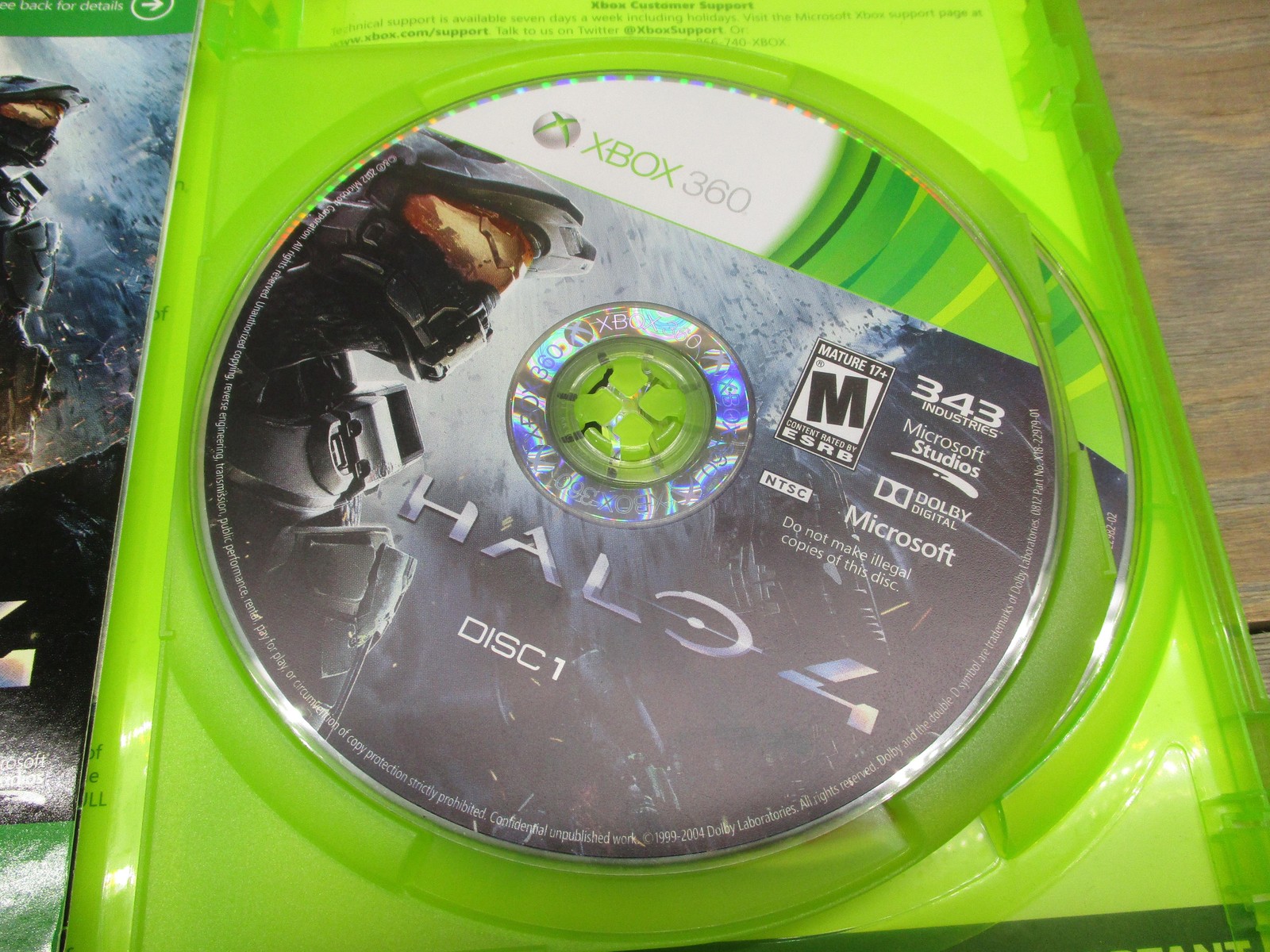 Halo 4 Xbox 360 Video Game Complete Case 2 Discs Manual 343 Industries Tested