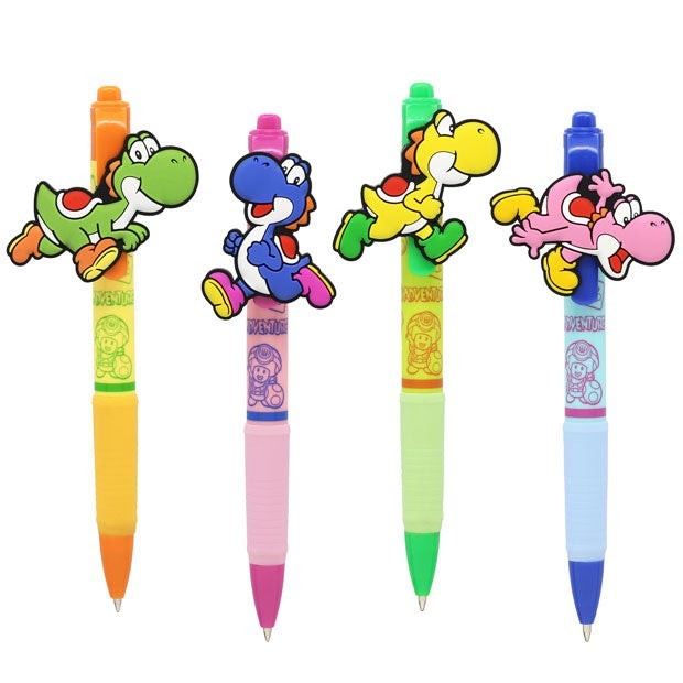 USJ Yoshi Ballpoint Pen Set 4pcs Super Nintendo World Super Mario Exclusive