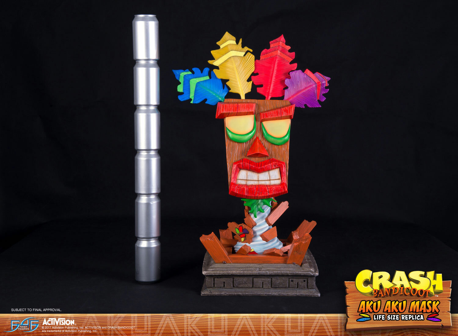 First4Figures Crash Bandicoot Aku Aku Mask Regular Statue Mint in Box