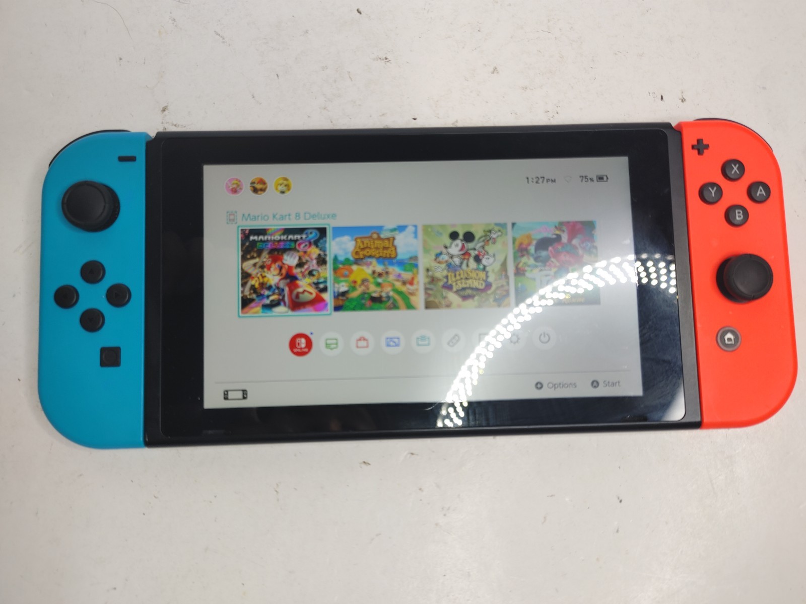Nintendo Switch HAC-001 Console w/ Dock, Red/Blue Joy-Con