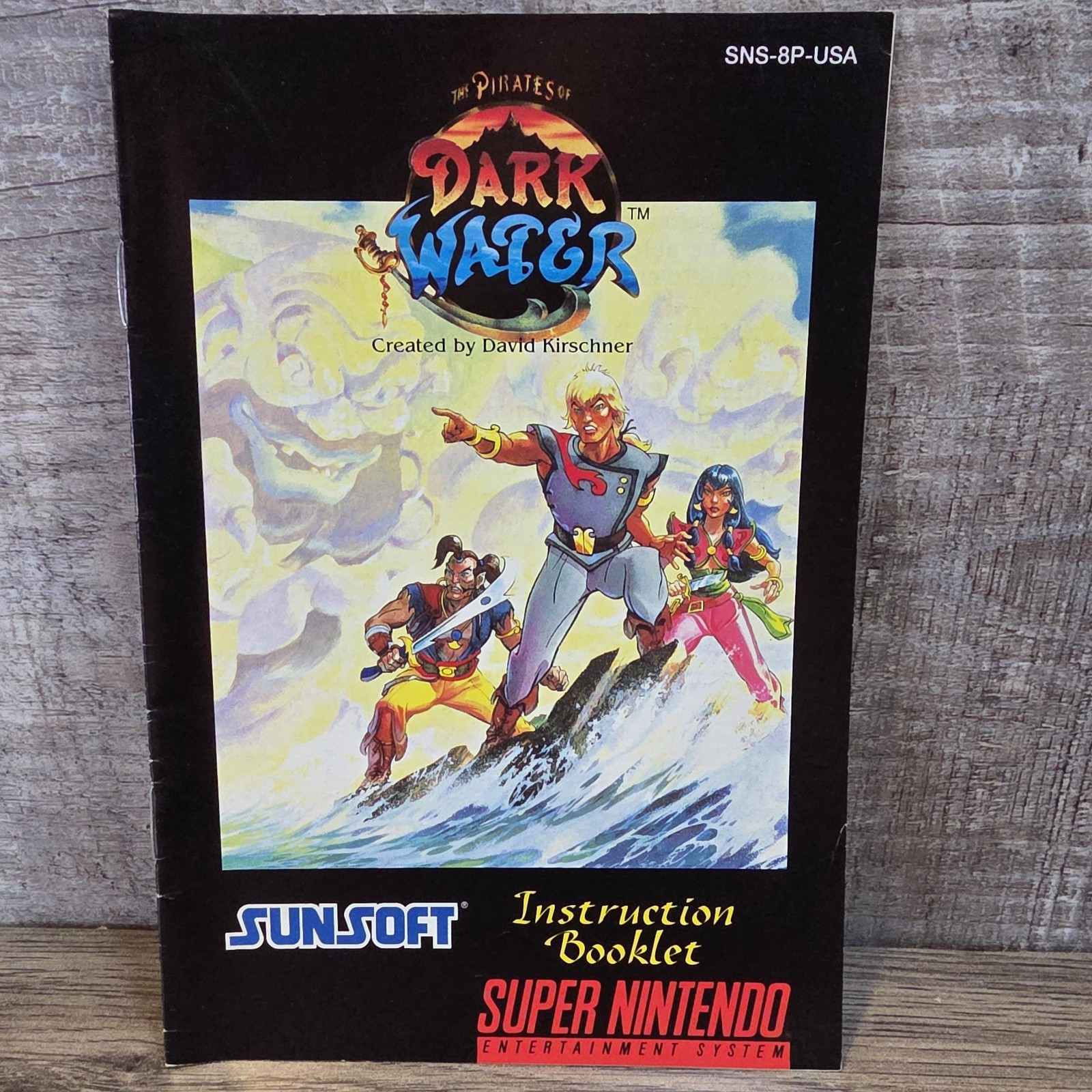 The Pirates Of Dark Water Super Nintendo SNES Original Manual Booklet Only Rare