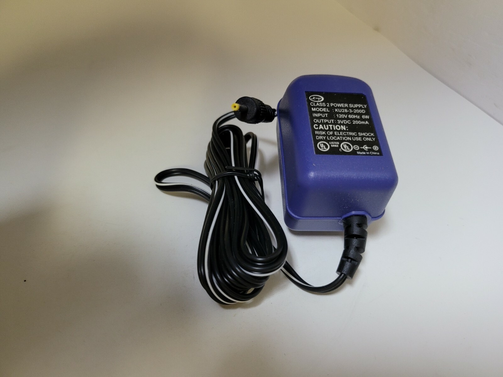 Purple/indigo 3VDC 200 mA AC Power Adapter for the NEO GEO Pocket Color #S26