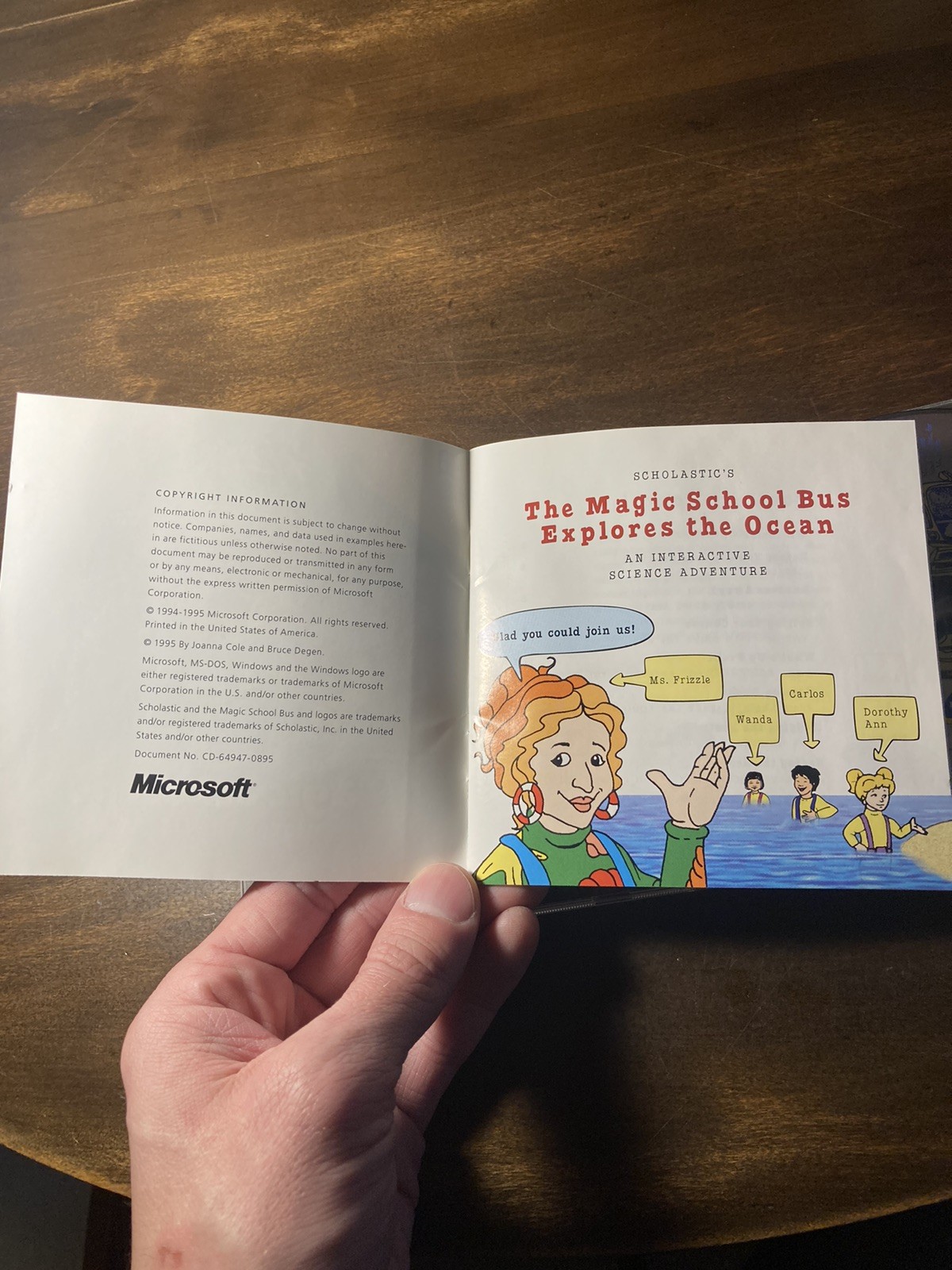 The Magic Schoolbus Explores the Ocean – Microsoft Home Windows 95 PC CD Game