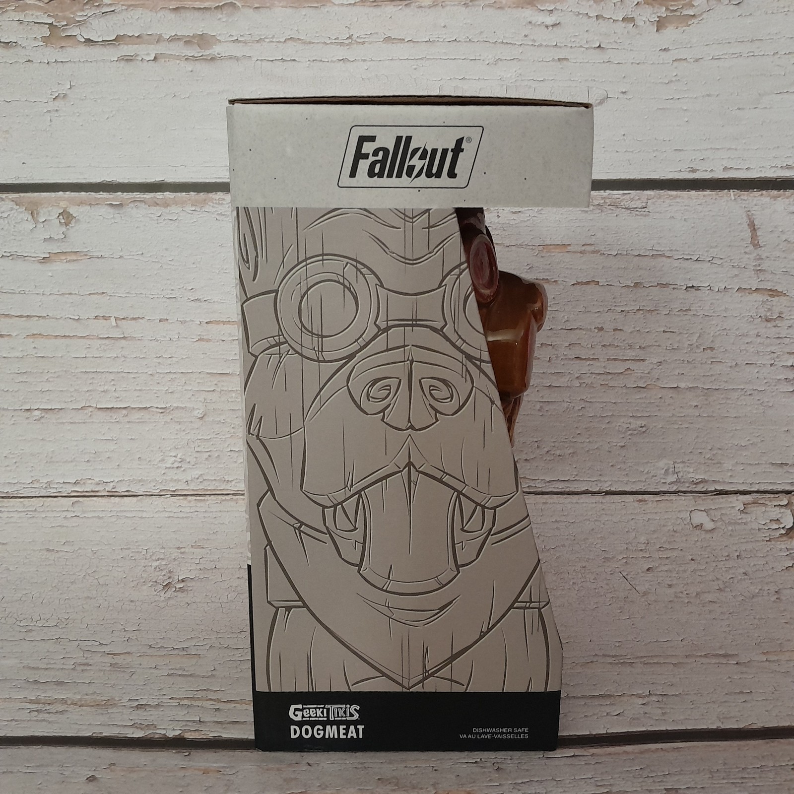 Geeki Tikis Fallout DogMeat Tiki Mug 16oz Ceramic Thinkgeek Bethesda NEW