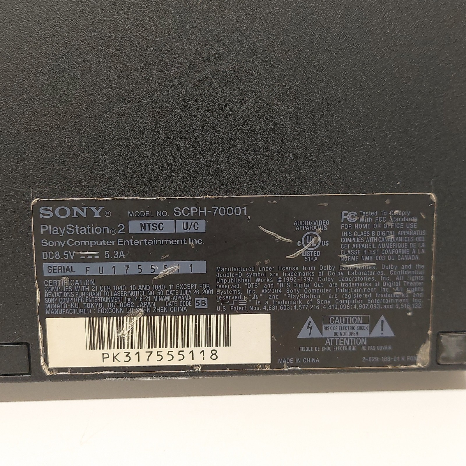 Sony PlayStation 2 PS2 Slim SCPH-70001 Console Only Tested Free Shipping