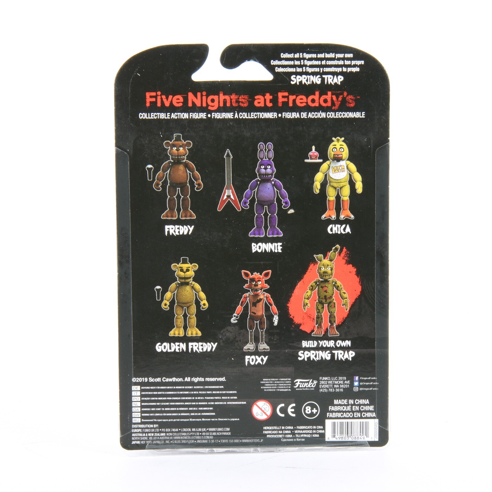 Five Nights Springtrap At Freddy 5″ Action Figure Bonnie w/ Left Leg Toys Gift