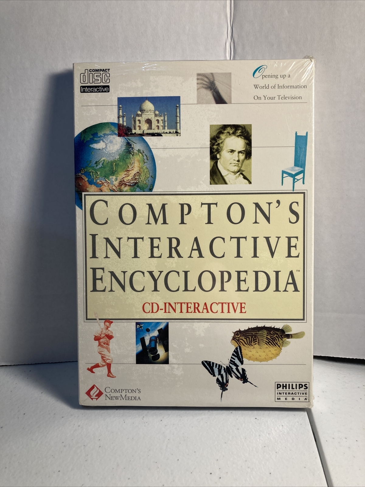 VINTAGE PHILLIPS CD-I Compton’s Interactive Encyclopedia Sealed New CDi