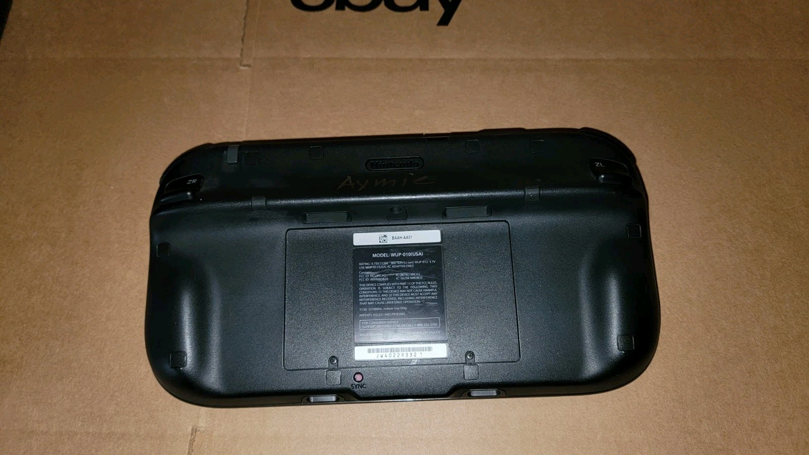 Nintendo Wii U Deluxe Black Console 32GB Bundle Gamepad W/ Mario Kart 8 TESTED