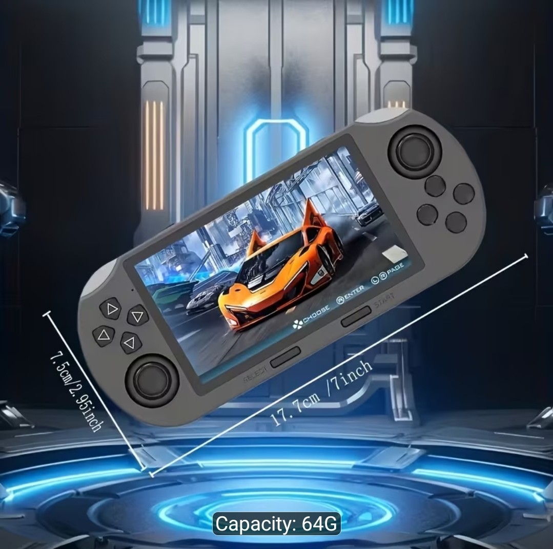 Vintage Handheld Portable Game Runs On Linux, Built-in 3000mAh Battery an USB Ch