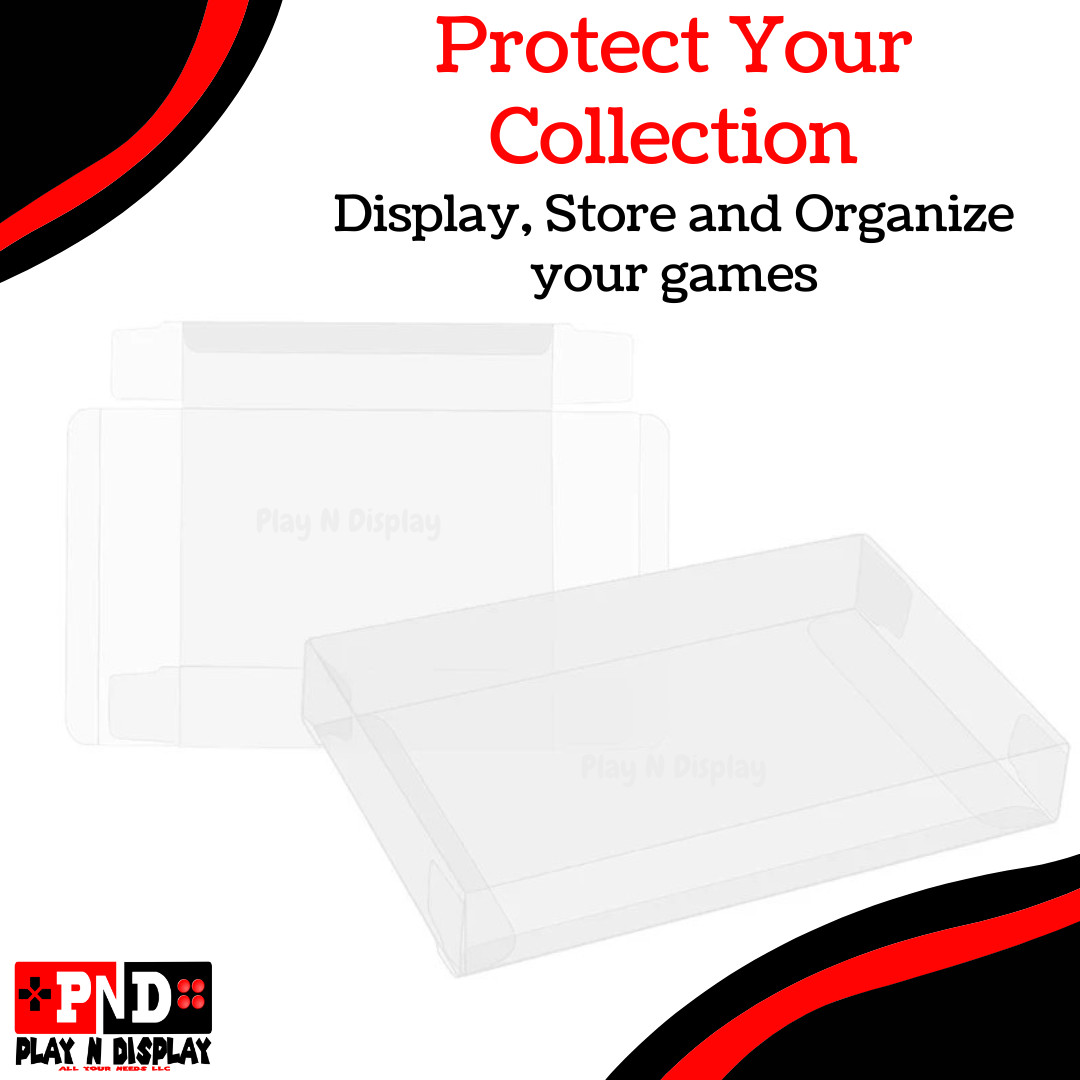 1 NES Nintendo Box Protectors Clear Plastic Display Case Sleeve Storage Thick