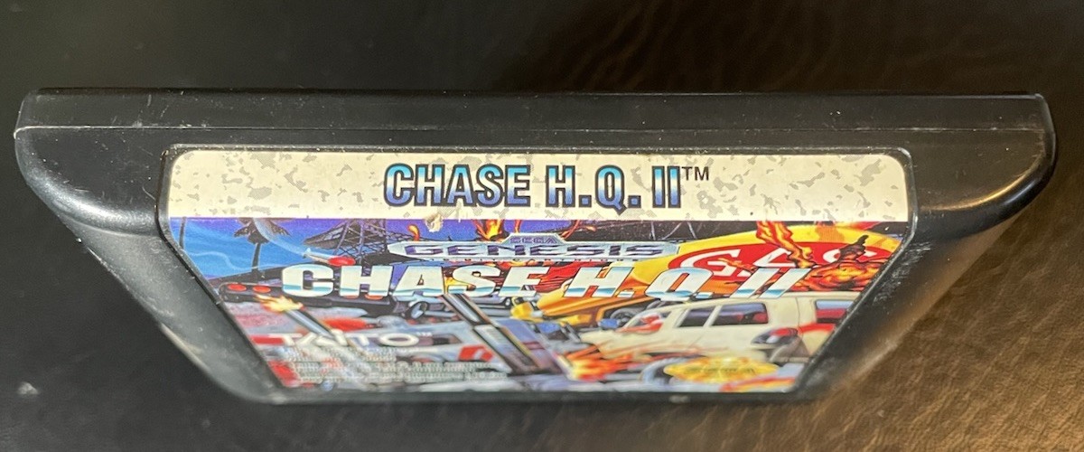 Chase H.Q. II for Sega Genesis (1993) Authentic Game Cartridge & Case Chase HQ 2