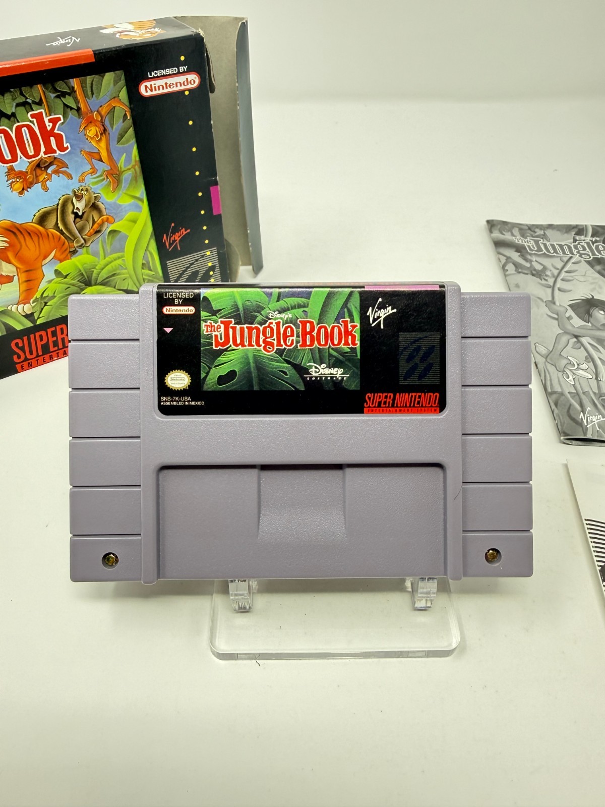 Jungle Book SNES CIB Authentic Made in Mexico Later Release Excellent