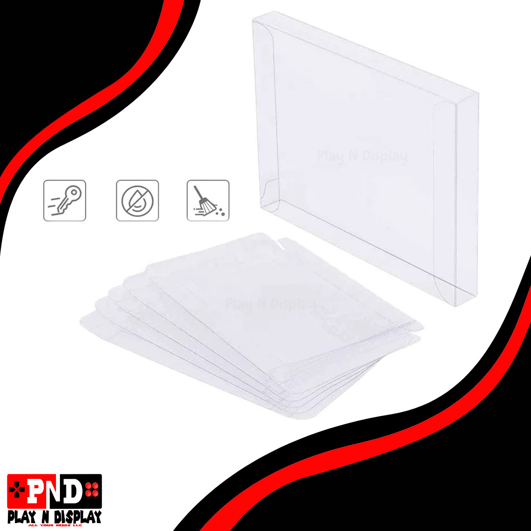 1 NES Nintendo Box Protectors Clear Plastic Display Case Sleeve Storage Thick