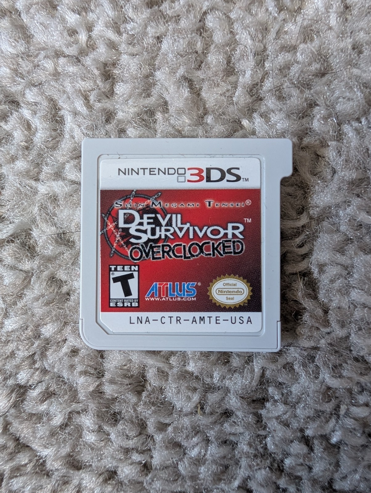Shin Megami Tensei: Devil Survivor Overclocked (Nintendo 3DS) Cart, case, manual