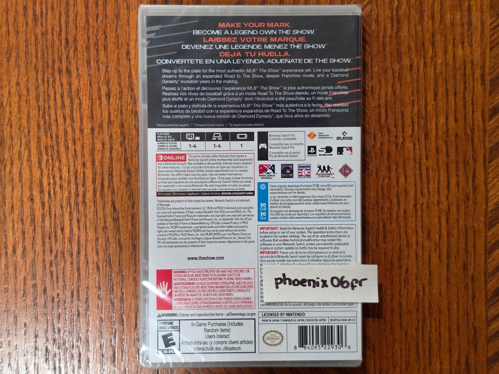 Brand New! MLB The Show 26 (Nintendo Switch NS) Factory Sealed!